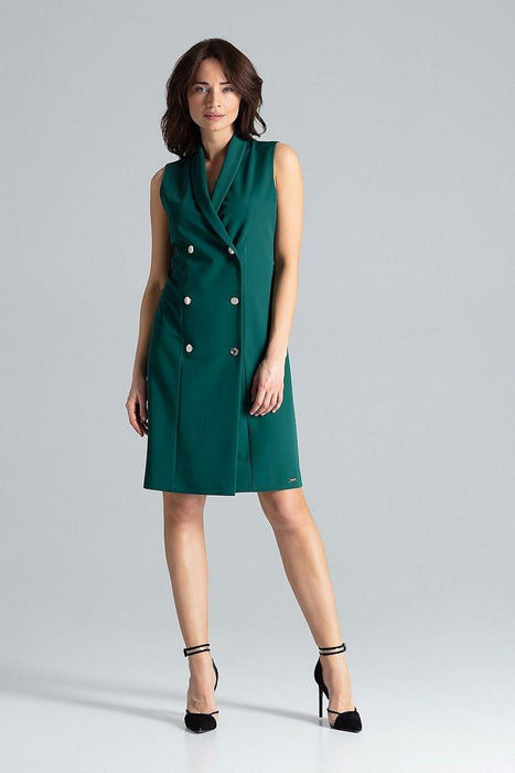 Elegant Envelope Neckline Midi Dress