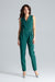 Chic Sleeveless Jumpsuit with Modern Envelope Neckline