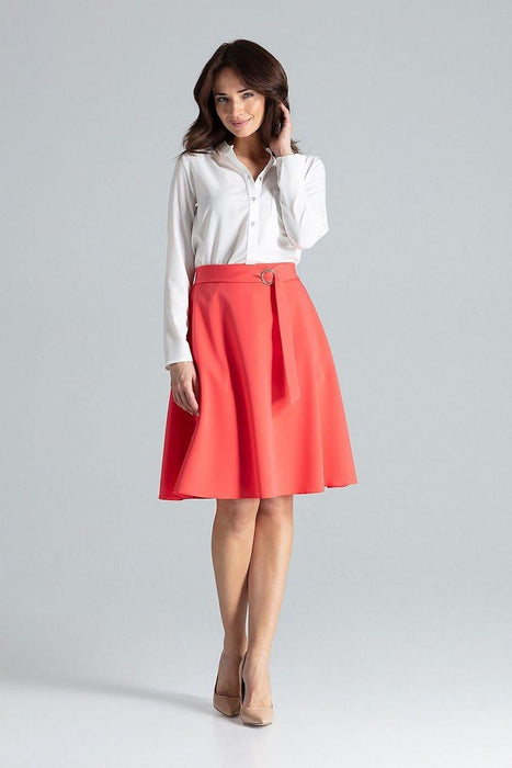 Stylish Knee-Length Skirt with Practical Side Pockets