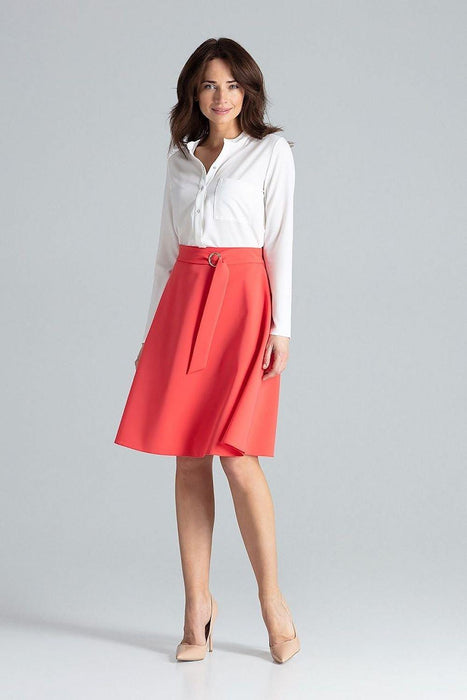 Stylish Knee-Length Skirt with Practical Side Pockets