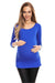 Stylish Pleated Maternity Top