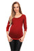 Stylish Pleated Maternity Top