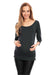 Stylish Pleated Maternity Top