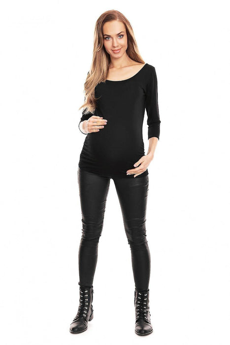 Stylish Pleated Maternity Top