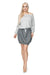 Chic Cotton Melange Bomber Skirt with Stylish Peekaboo Detail