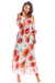 Elegant Spanish-Inspired Customizable Maxi Dress with Frill Neck