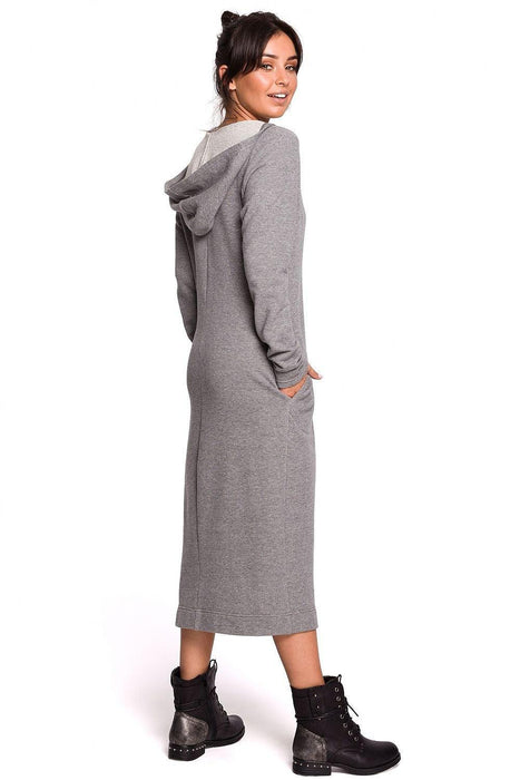 Heartfelt Casual Hooded Dress - Relaxed Daydress with Pockets