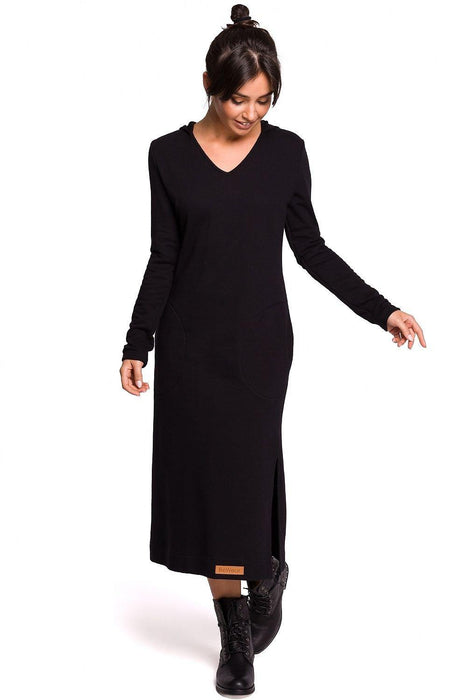 Heartfelt Casual Hooded Dress - Relaxed Daydress with Pockets