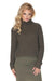 Trendy Open-Back Turtleneck Knit Top