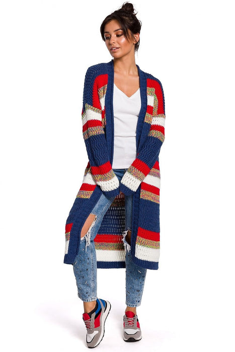 Vibrant Oversized Knit Cardigan Wrap