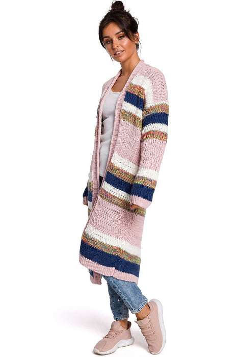 Vibrant Oversized Knit Cardigan Wrap