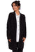 Luxurious Textured Wool Blend Cardigan with Convenient Front Pockets