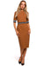 Elegant Two-Tone Piped Daydress