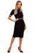 Elegant Two-Tone Piped Daydress