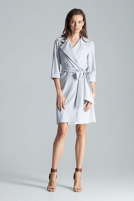 Chic Adjustable Waist-Tie Shirt Dress with Trendy Patterns