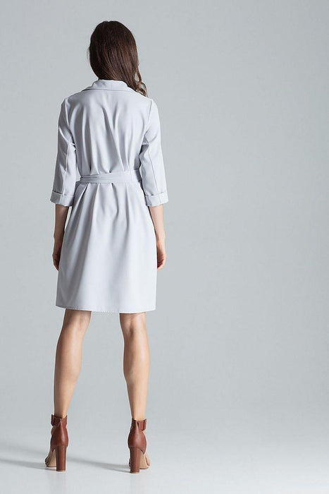 Chic Adjustable Waist-Tie Shirt Dress with Trendy Patterns