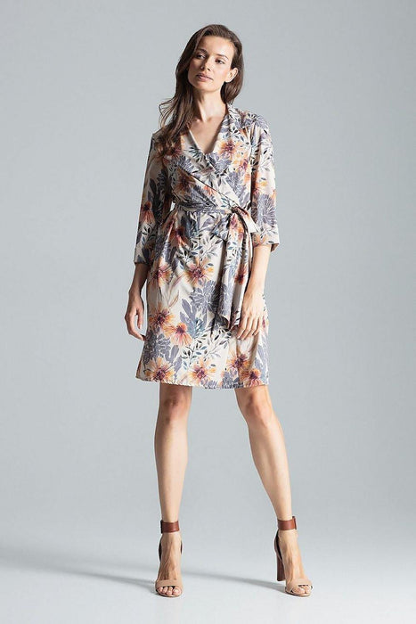 Chic Adjustable Waist-Tie Shirt Dress with Trendy Patterns