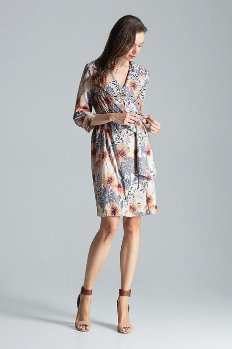 Chic Adjustable Waist-Tie Shirt Dress with Trendy Patterns