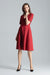 Elegant Sweetheart Midi Dress with Practical Side Pockets