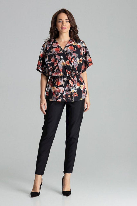 Boho Chic Floral Kimono Sleeve Blouse