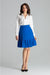 Stylish Striped Flared Skirt with Frill Detail