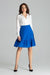 Stylish Striped Flared Skirt with Frill Detail