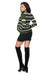 Maternity Stylish Striped Knit Sweater with Peekaboo Design