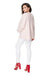 Elegant Tie-Neck Maternity Cardigan in Soft Acrylic Blend