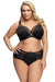 Luxurious Black Lace Underwired Bra for Enhanced Curvy Support