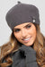 Chic Women's Beret with Decorative Bow and Pendant