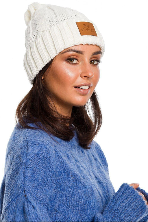 Plaid Knit Beanie with Logo Patch for Ultimate Warmth and Style