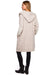 Stylish Hooded Cardigan with Distinctive Straps