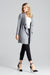 Chic Asymmetrical Black Cardigan with Practical Pockets