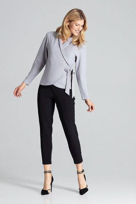 Nautical Elegance Structured Jacket-Inspired Top