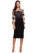 Elegant Guipure-Sleeved Cocktail Dress