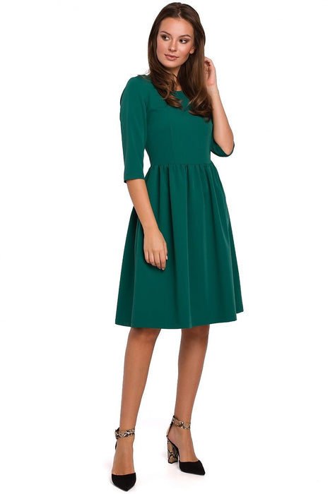 Elegant Flared Midi Dress