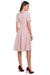 Elegant Ruffled Daydress with Rolled Collar