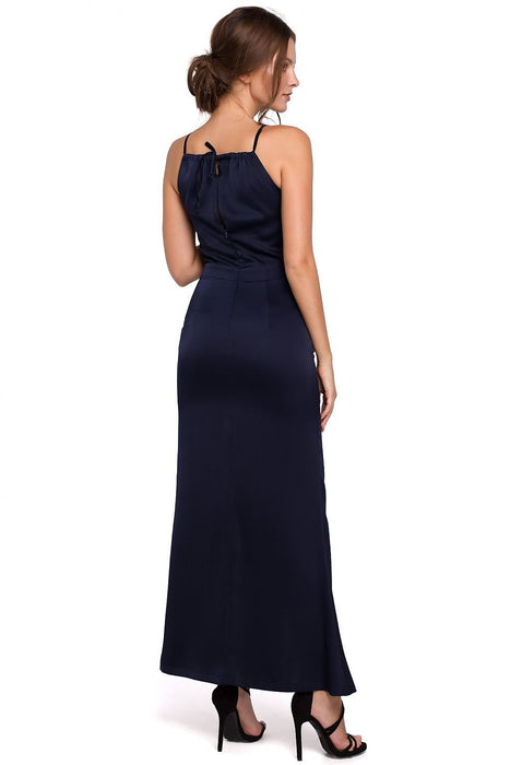 Elegant Halter Neck Maxi Gown