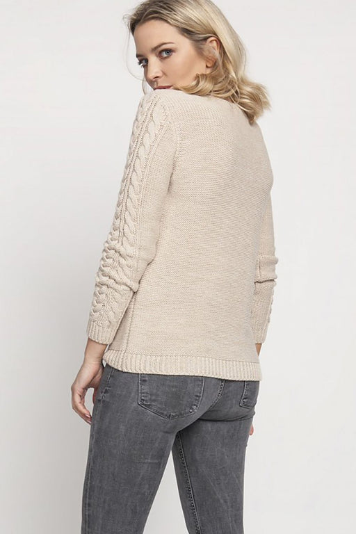 Elegant V-Neck Sweater with Stylish Pleated Details