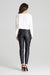 Sustainable Chic: Eco-Leather Tailored Trousers with Practical Patch Pockets in Classic Black