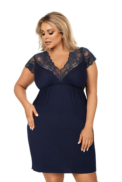 Elegant Lace Nightgown for Curvy Bodies