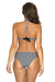 Elegant Bardot Push-Up Swimwear with Sophisticated Flair