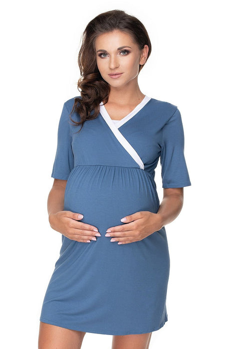 PeeKaBoo Elegant Maternity Nightwear Collection with Matching Robe