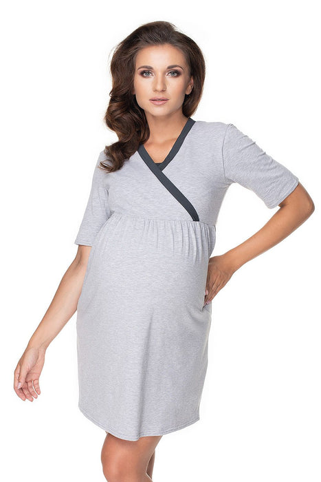 PeeKaBoo Elegant Maternity Nightwear Collection with Matching Robe