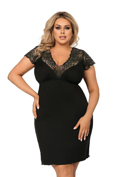 Elegant Lace Nightgown for Curvy Bodies