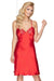 Passionate Crimson Satin Chemise by Irall - Embrace Luxury and Allure