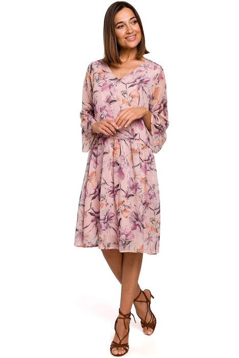 Chic Floral Chiffon Daydress