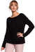 Elegant Fitted Boat Neck Sweater