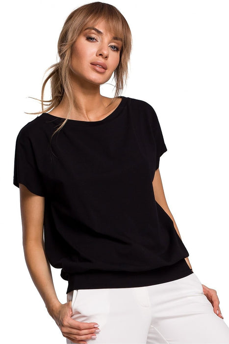 Effortlessly Chic Cotton Blend Blouse by Moe