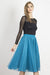 Elegant Two-Layer Tulle Skirt with Adjustable Belt